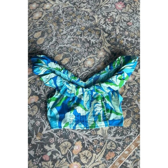 Tops - Anthropologie Maeve off the shoulder cotton crop going out top NWT small